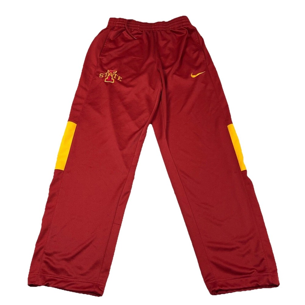 Iowa State Cyclones Sweatpants Men Medium Nike Dri Fit Warm Ups Joggers Sweats